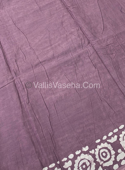 Pure Soft Mul Mul Cotton Sarees - Hand Block Prints - VVMMC003