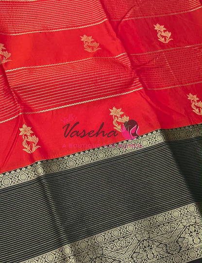 Semi Bridal Kanchi Silk  - Korvai - Premium- VVSKS008