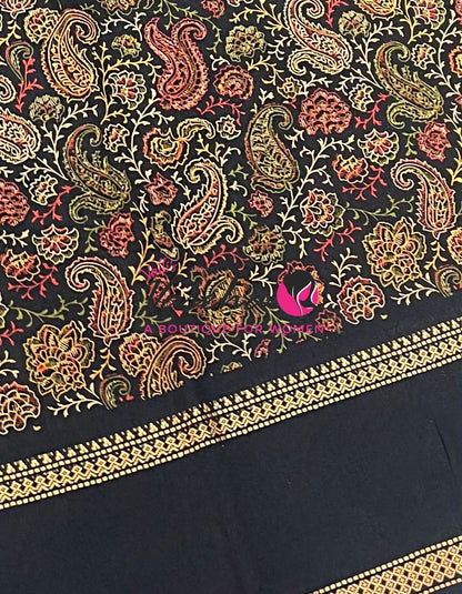 Casual Wear - Fancy Mixed Cotton - Black Shade - VVFMC007