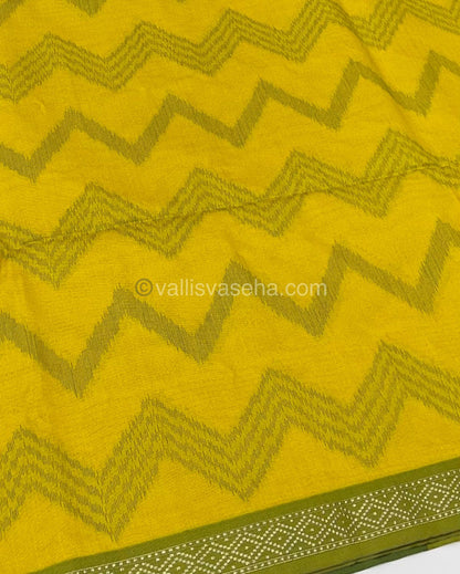 Semi Raw Silk with Zig Zag  Design Weaving - VVRS003