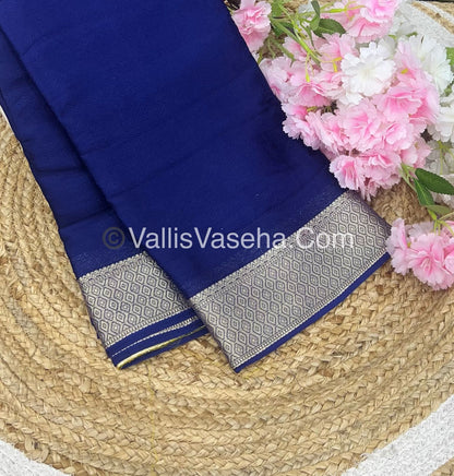 Semi Viscose / Semi Mysore Crepe Silk Variety - Embossed Design - VVSMC002