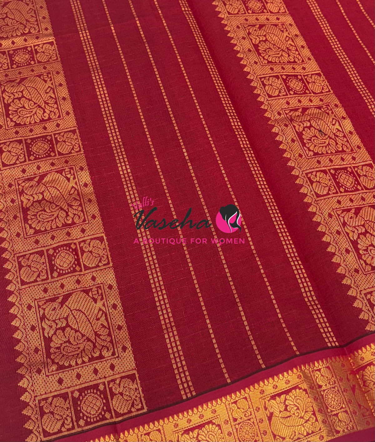 Semi Silk Cotton Saree | Lakshadeepam Design |VVSSC009