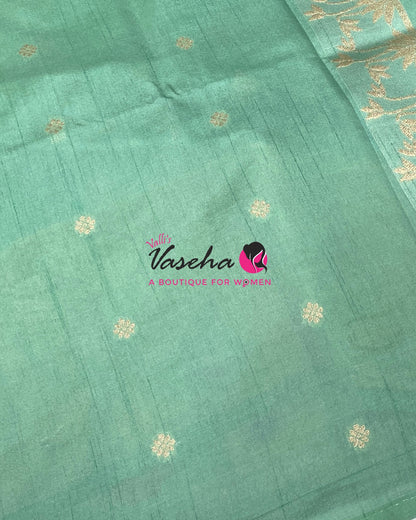 Banarasi - Heritage Meenakari Silk - pista Shade - VVBHS013