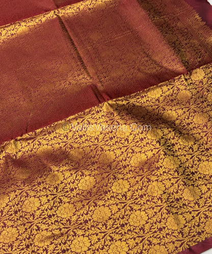 Semi Soft Silk - Maroon Shade -VVSSS033