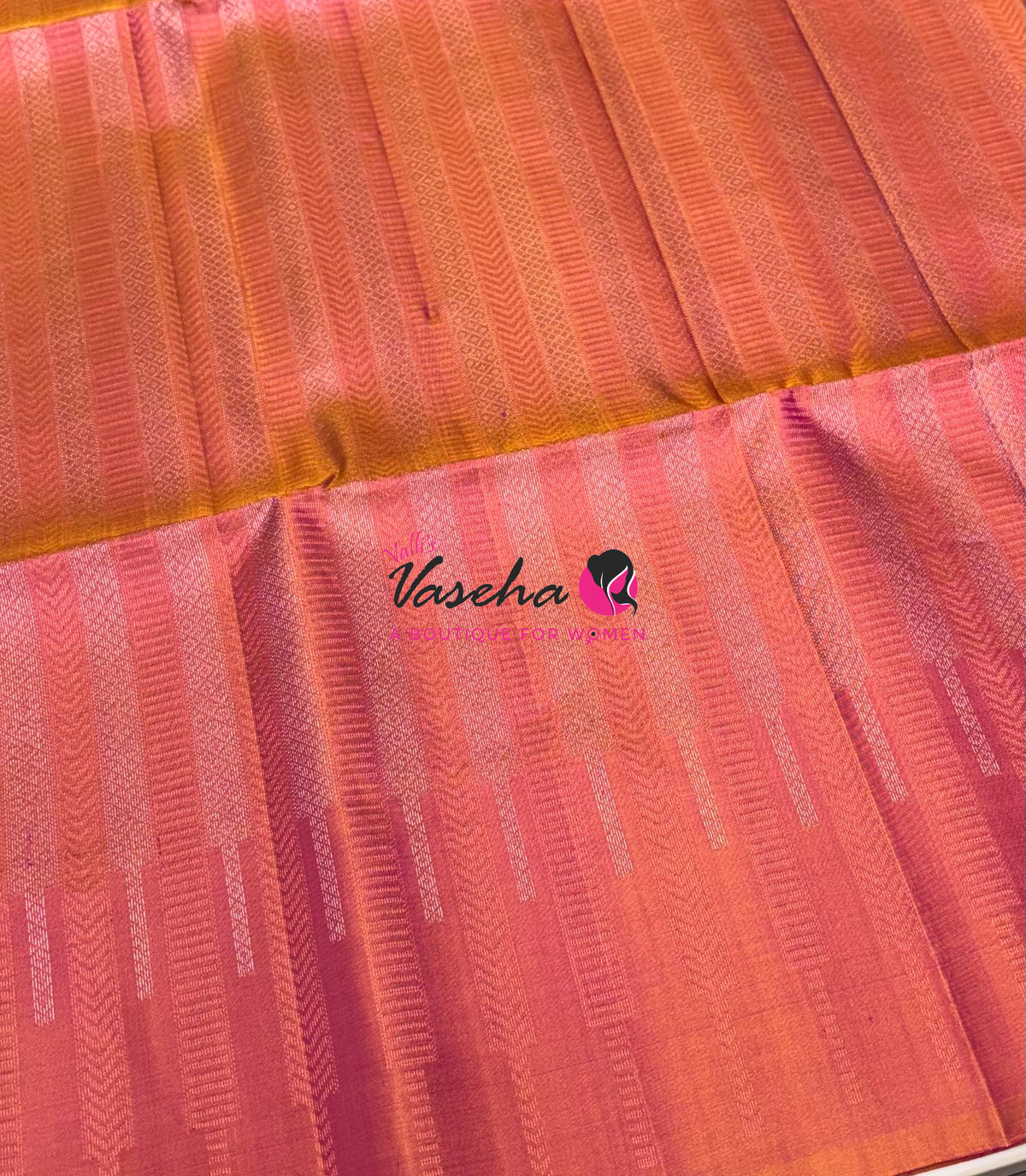 Pure Soft Silk Saree  -  Peachish Pink Shade - VVPSS129