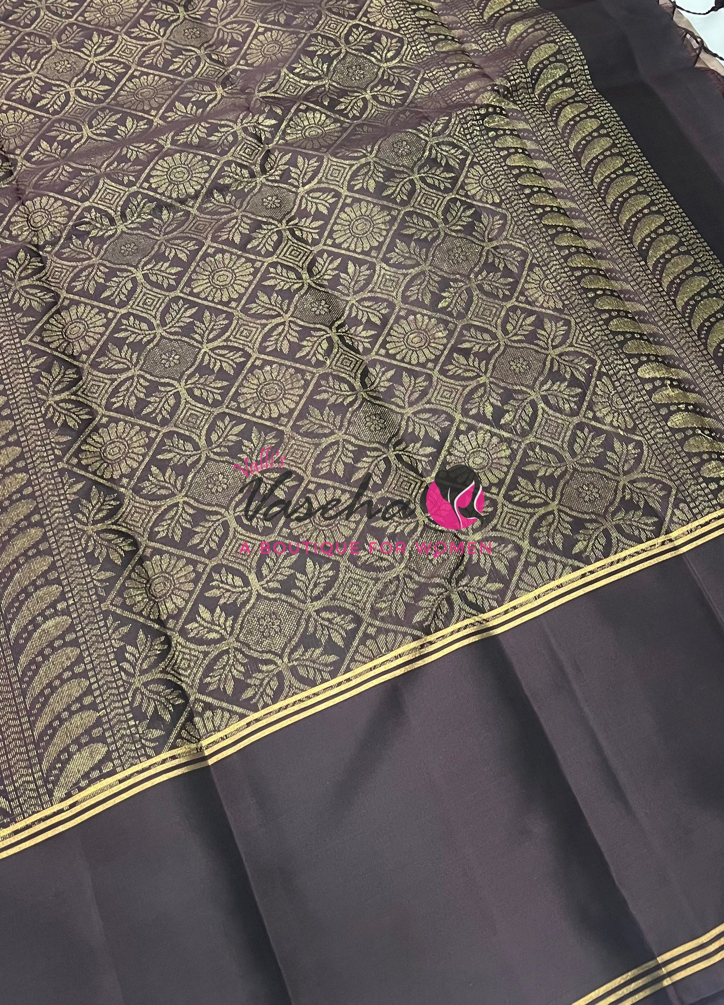 Half Mix - Pure Soft Silk Saree - Long Retta Petta Border with Butta - VVPSS084