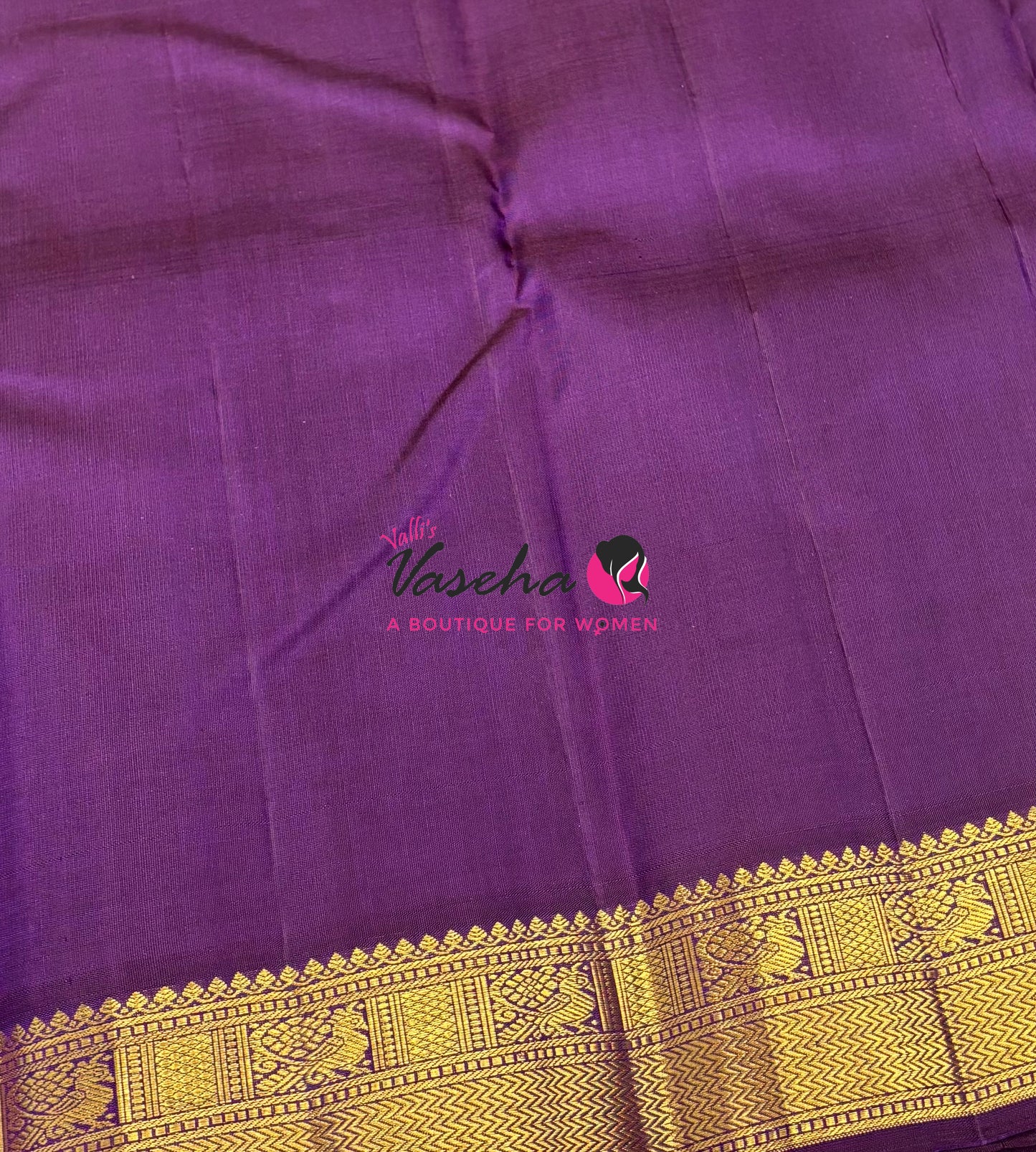 Pure Vintage Korvai Kanchipuram Silk Saree - Light Green & Purple Combo - VVPS072