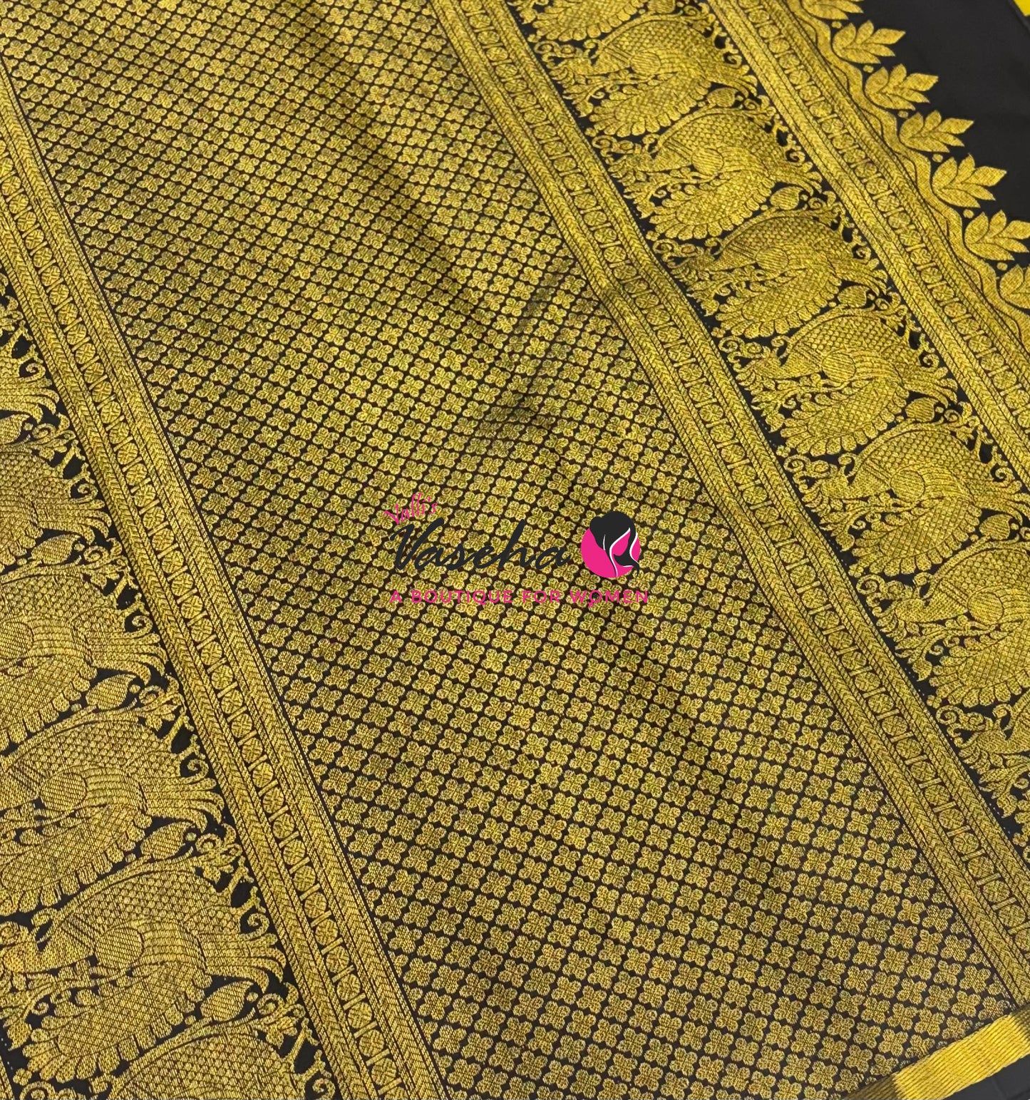 Pure Kanchipuram Silk Saree | Pazhum Pazhamum Checks |VVPS078