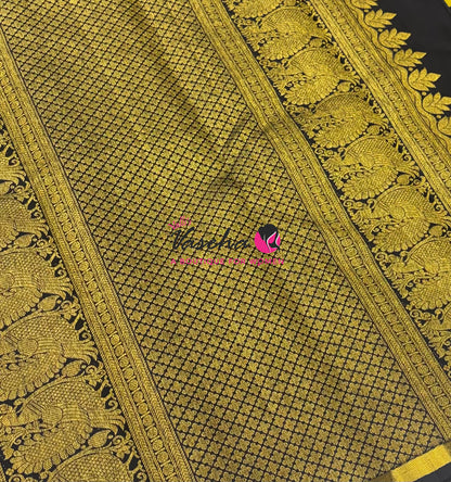 Pure Kanchipuram Silk Saree | Pazhum Pazhamum Checks |VVPS078
