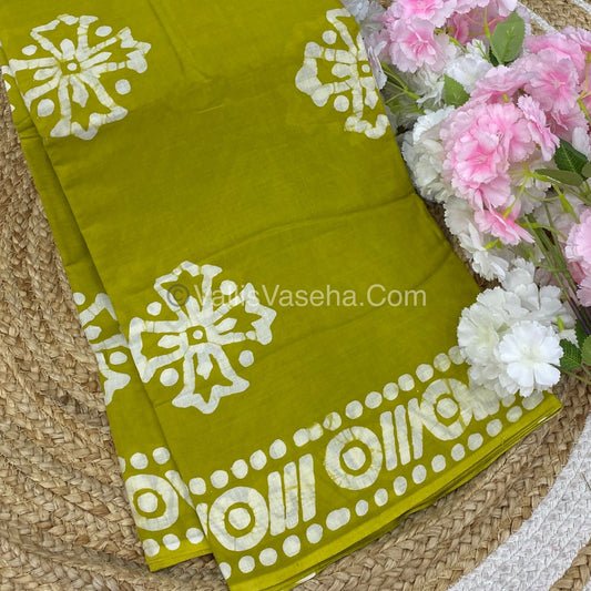 Pure Soft Mul Mul Cotton Sarees - Hand Block Prints - VVMMC003