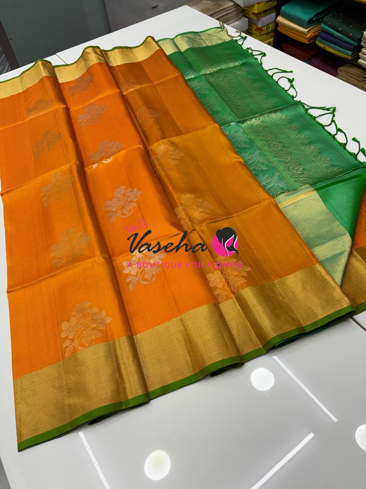 Pure Soft Silk Saree - Happy Sale - 20%less - VVAD001