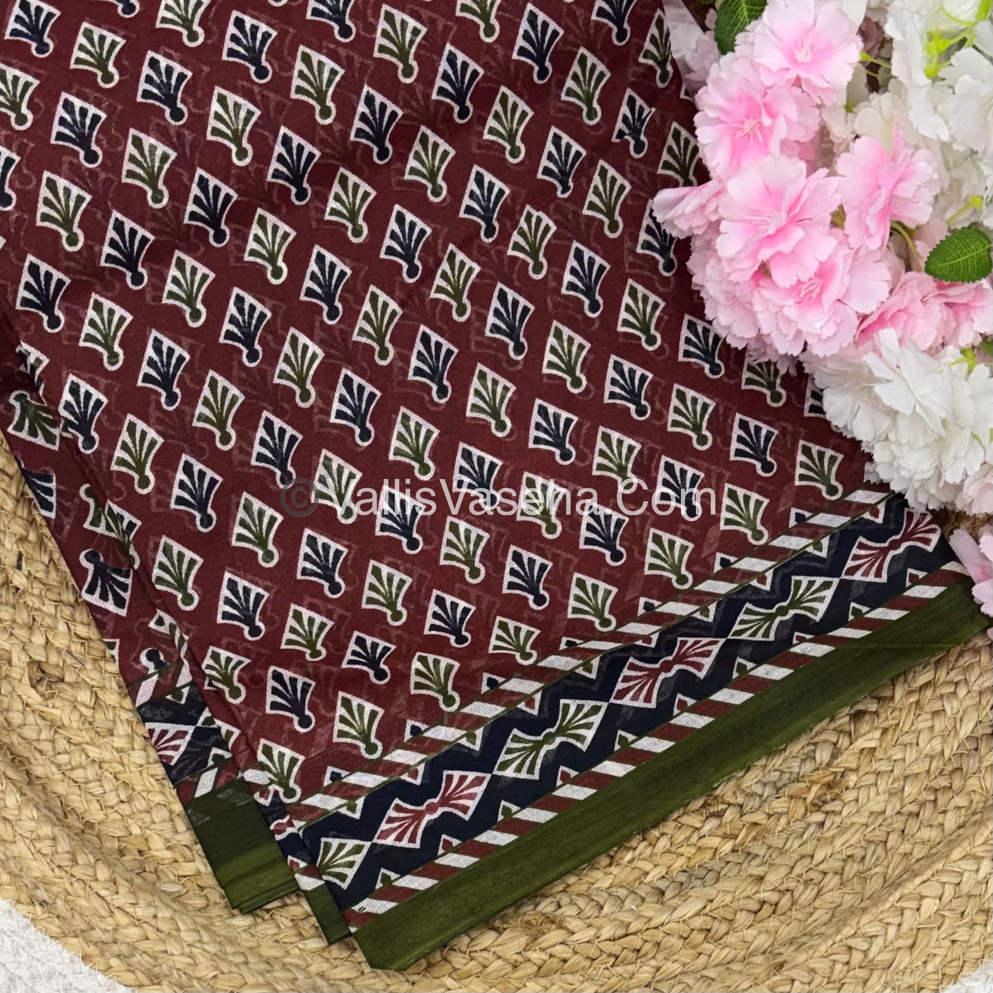 Pure Cotton Voile Saree | VVPVC003