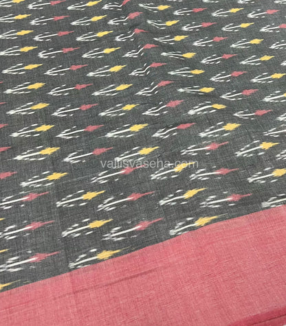 Ikkat Mercerised Cotton Saree - VVIKS001