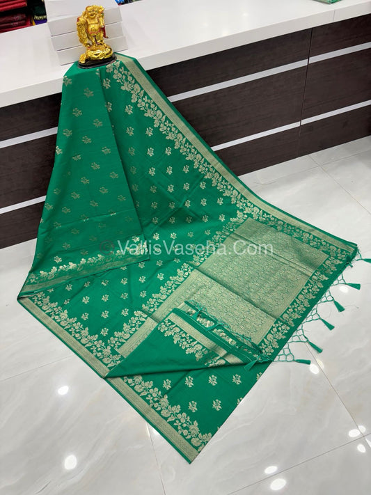 Banarasi - Heritage Silk - Semi Kathan Silk - Green Shade - VVBHS008