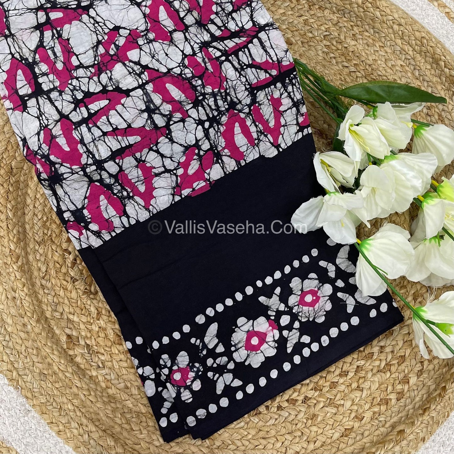 Pure Soft Mul Mul Cotton Sarees - Hand Block Prints - VVMMC007