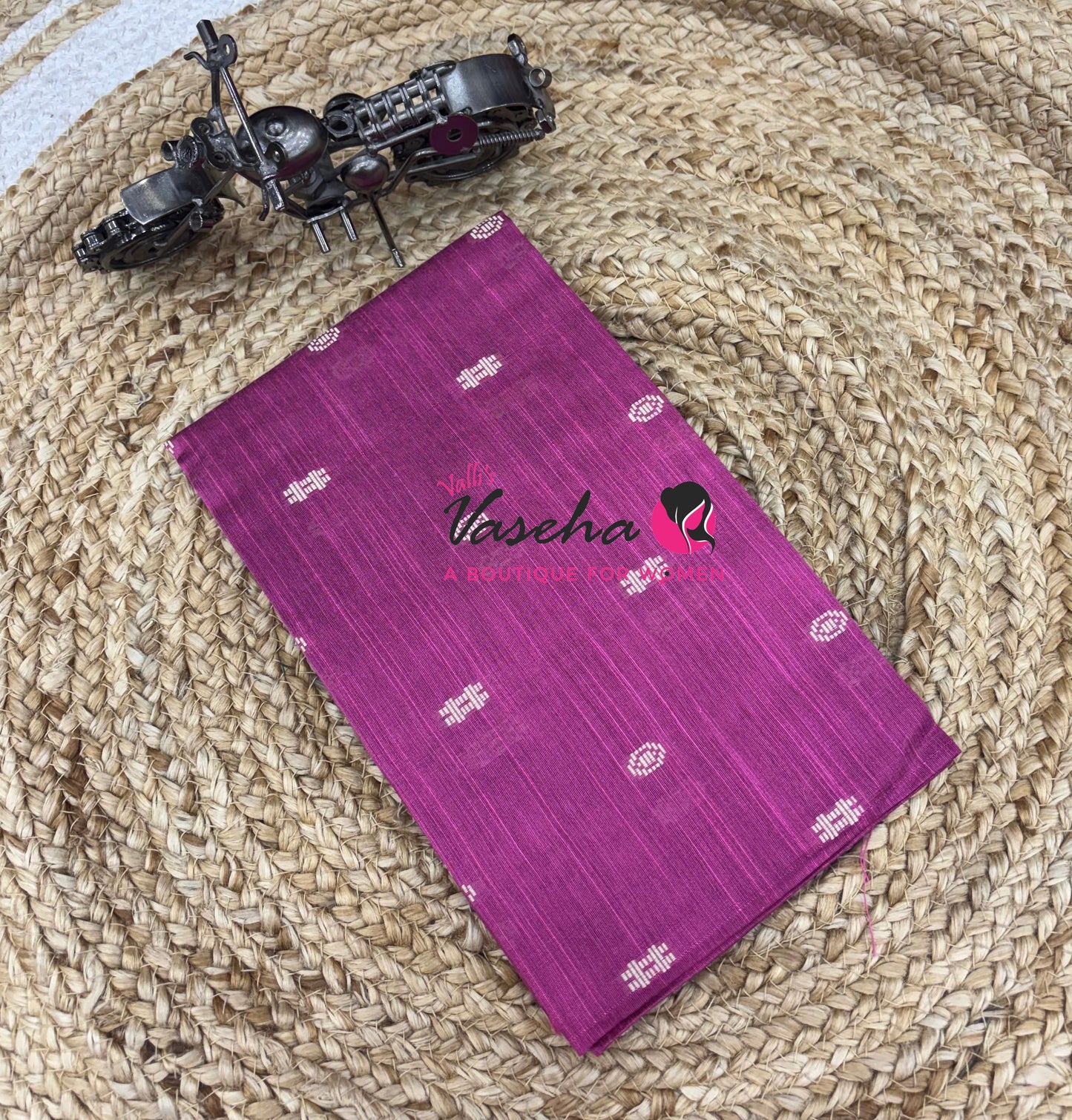 Blouse Bit - Pack Of 10pcs - Assorted - Semi Raw Silk - Thread Butta - 1 mtr - VVBB002