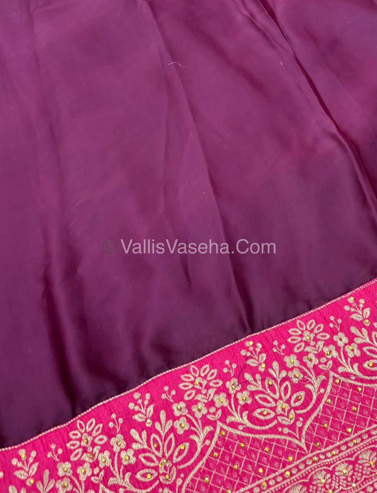 50% less - Offer Saree - Grape Silk Saree - VVDS003