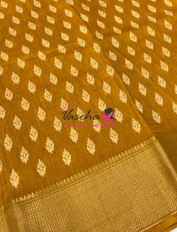 Semi Binny Silk | Mustard Yellow |VVSBS009