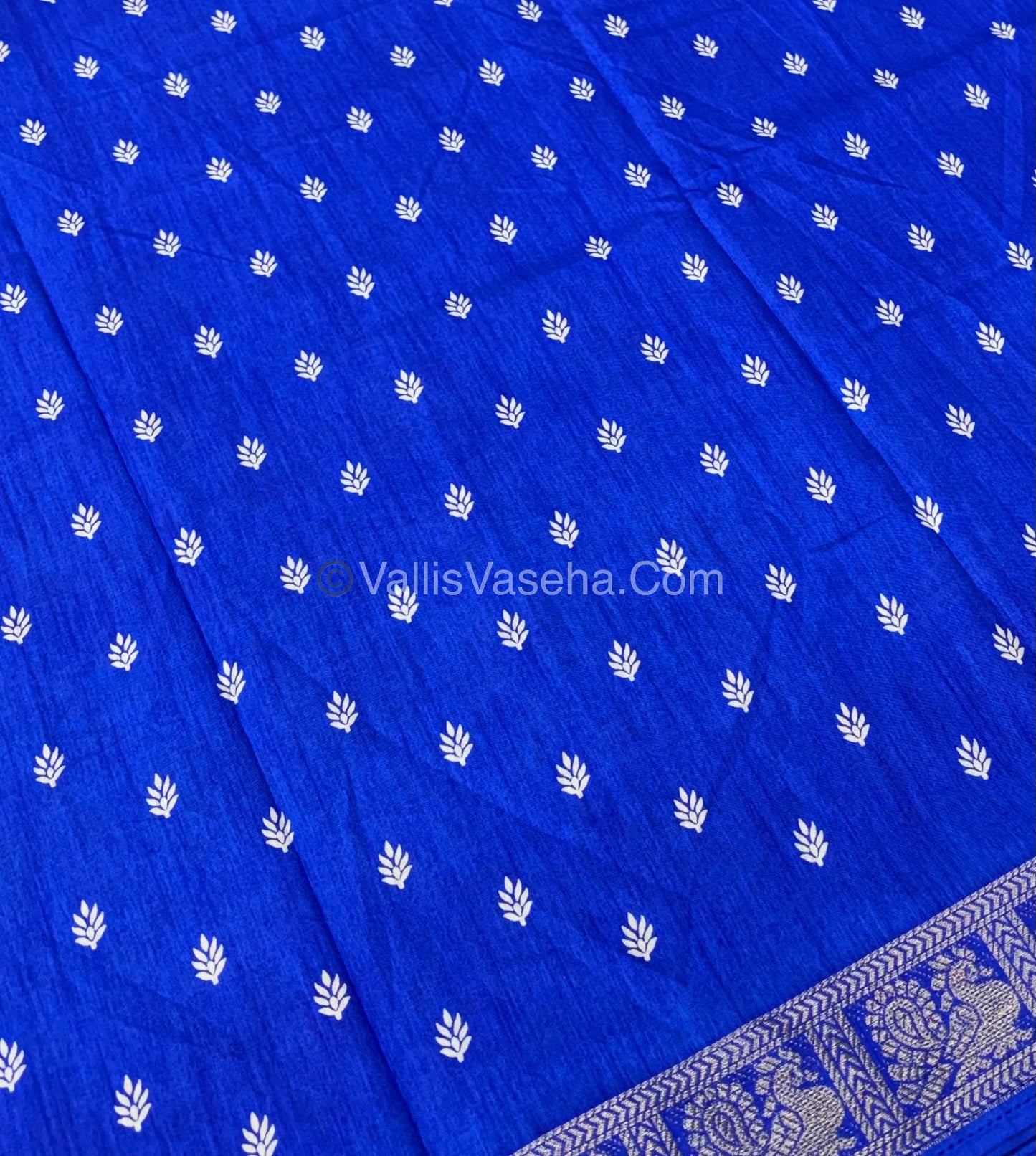Casual Wear - Fancy Viscose Mulberry Silk  - Royal Blue Shade - VVFMS001