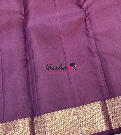 Pure Kanchipuram Silk Saree -Shade Of Wine  - 1 - VVPS093