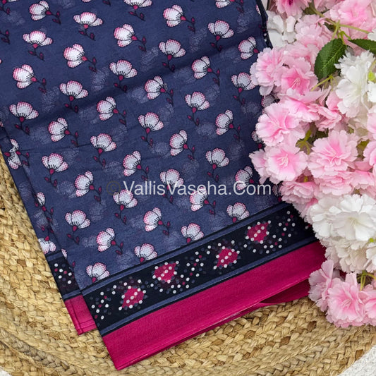 Pure Cotton Voile Saree | VVPVC003
