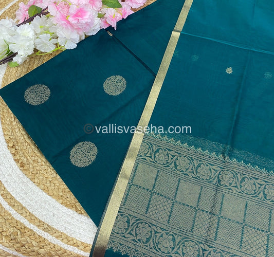 Unstitched Salwar Material -Silk Cotton - VVUSM006