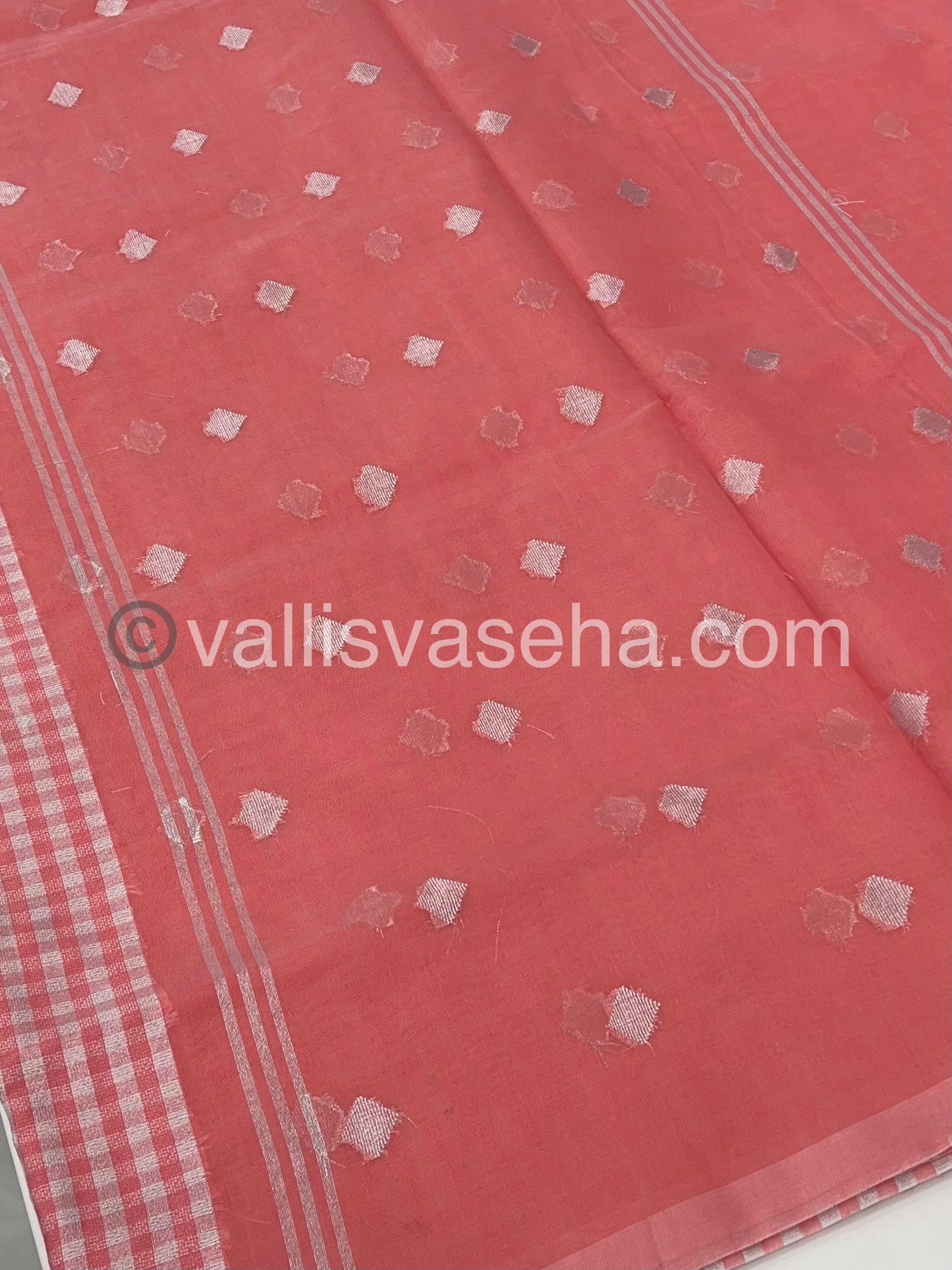 Nayanthara Inspired Checks Tissue Sarees | Nayanthara Hit Design |- VVNTS001