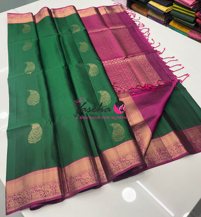 Pure Soft Silk Saree - Kanchi Border - VVPSS033
