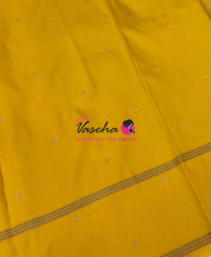 Semi Soft Silk  - Yellow Shade - VVSSS040