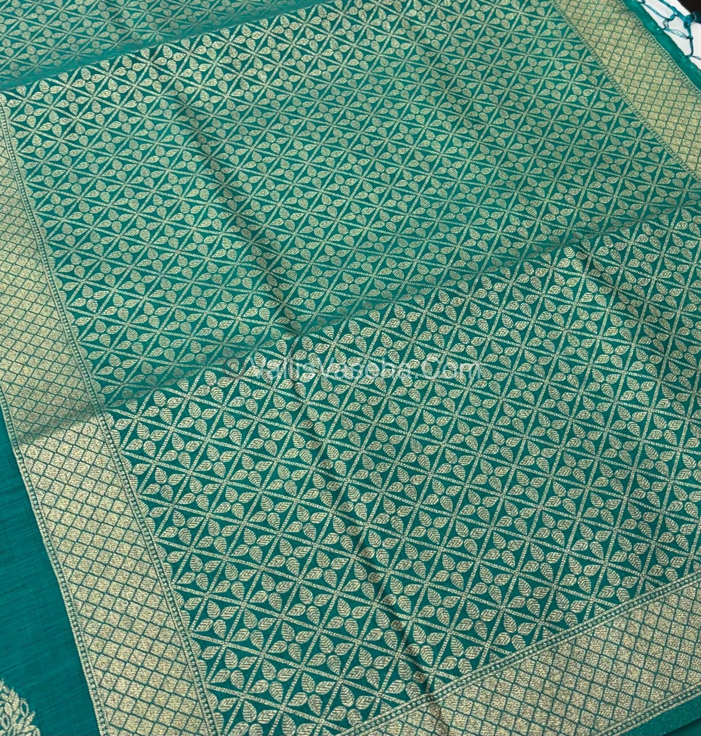 Banarasi - Heritage Silk - Semi Kathan Silk - Ramar Blue  Shade - VVBHS007