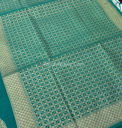 Banarasi - Heritage Silk - Semi Kathan Silk - Ramar Blue  Shade - VVBHS007