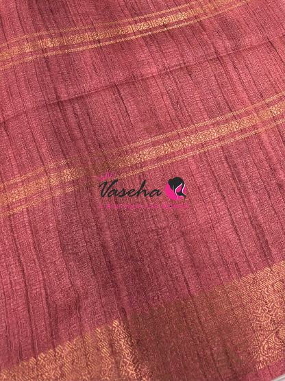 Semi Art Silk Saree - Mustard Yellow & Peach Shade - VVSAT001