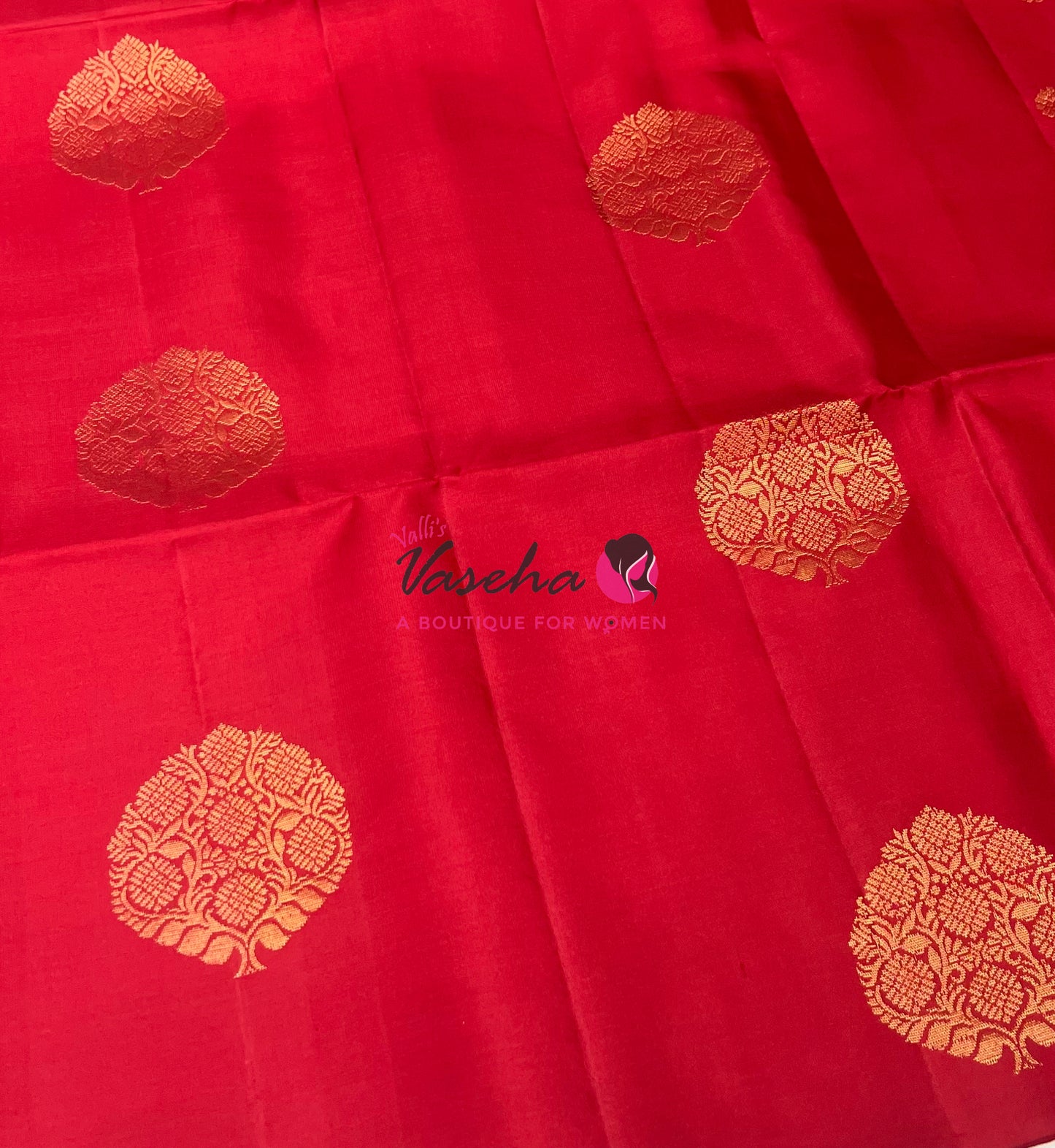 Pure Soft Silk Saree - Border Less - Red Shade - VVPSS078