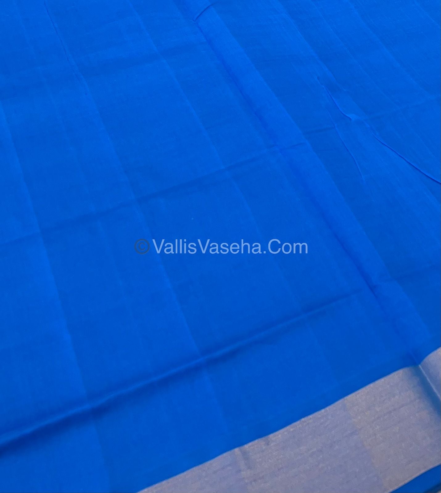 Semi Silk Cotton Saree - Brown & Blue  Combo - VVSSC001