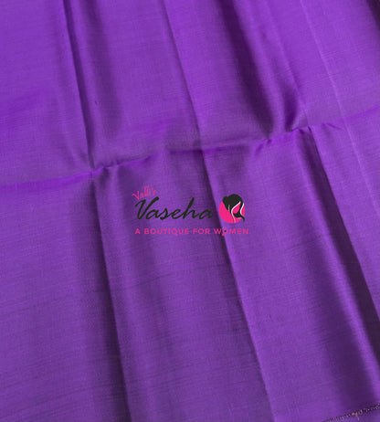 Pure Soft Silk Saree  - Border Less  - Purple Shade - VVPSS102