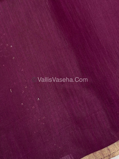 Bhagalpuri Silk | Pink with Purple Shade | VVBS010