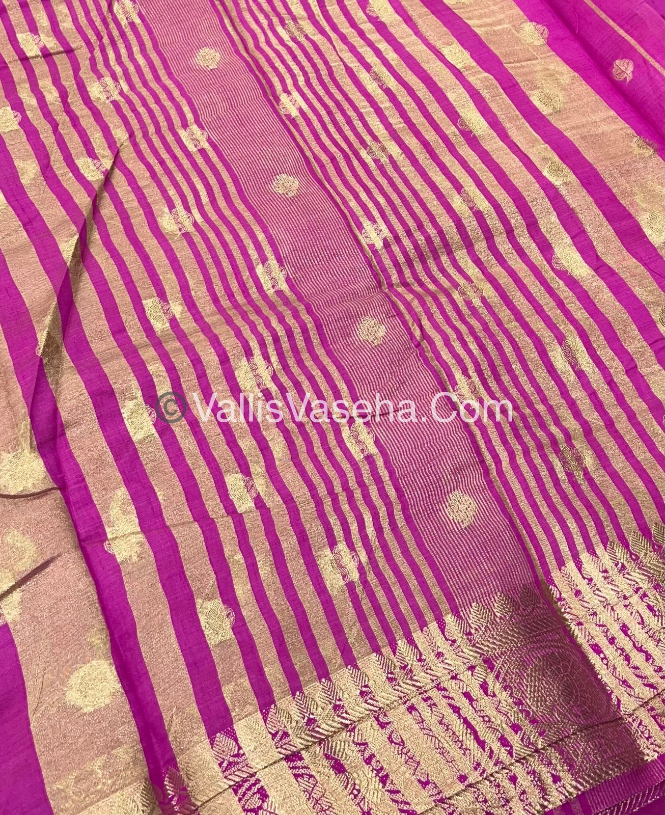 Semi Tussar Silk  - Pink Shade - VVSTS024