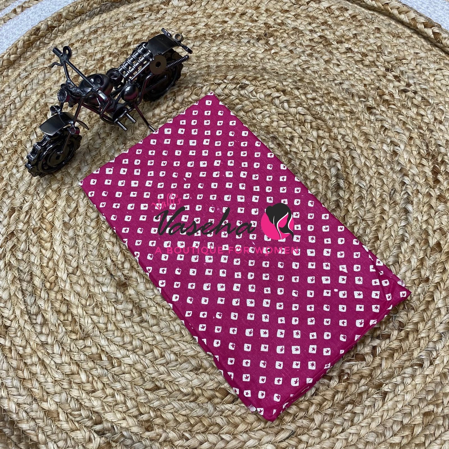 Blouse Bit - Pack Of 10pcs  - Assorted - Bandhini / Bhandej - 1 mtr - VVBB003