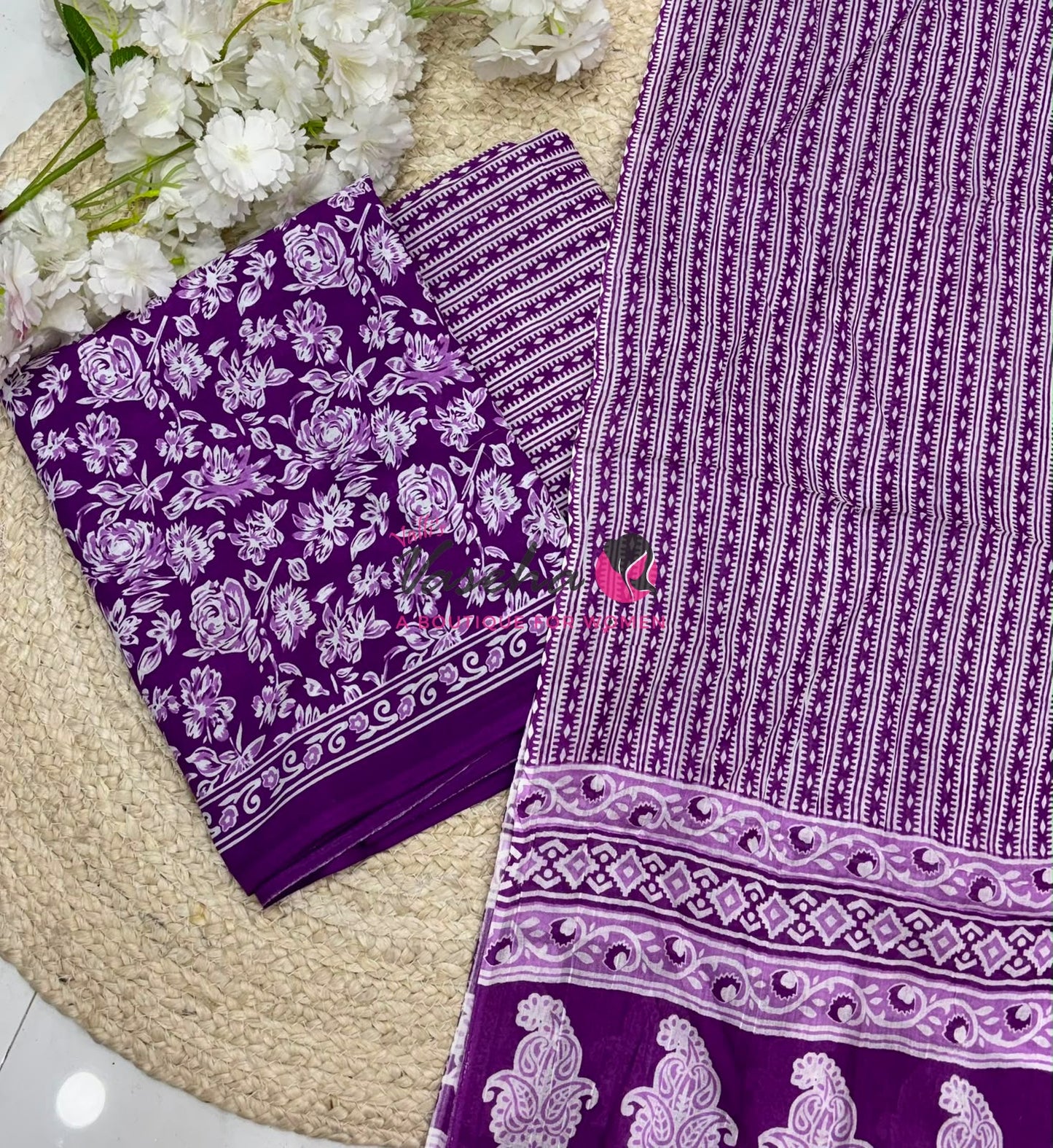 Pure Mul Mul Cotton | Unstitched Material | VVUSM065