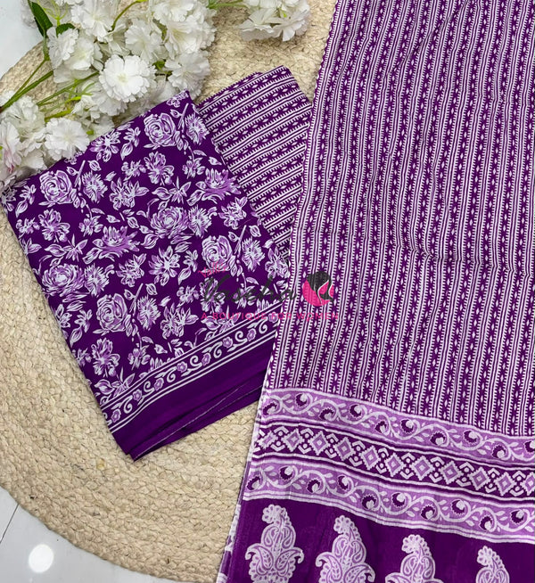 Pure Mul Mul Cotton | Unstitched Material | VVUSM065