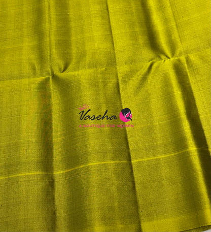 Pure Soft Silk Saree - Purple & Green - VVPSS120