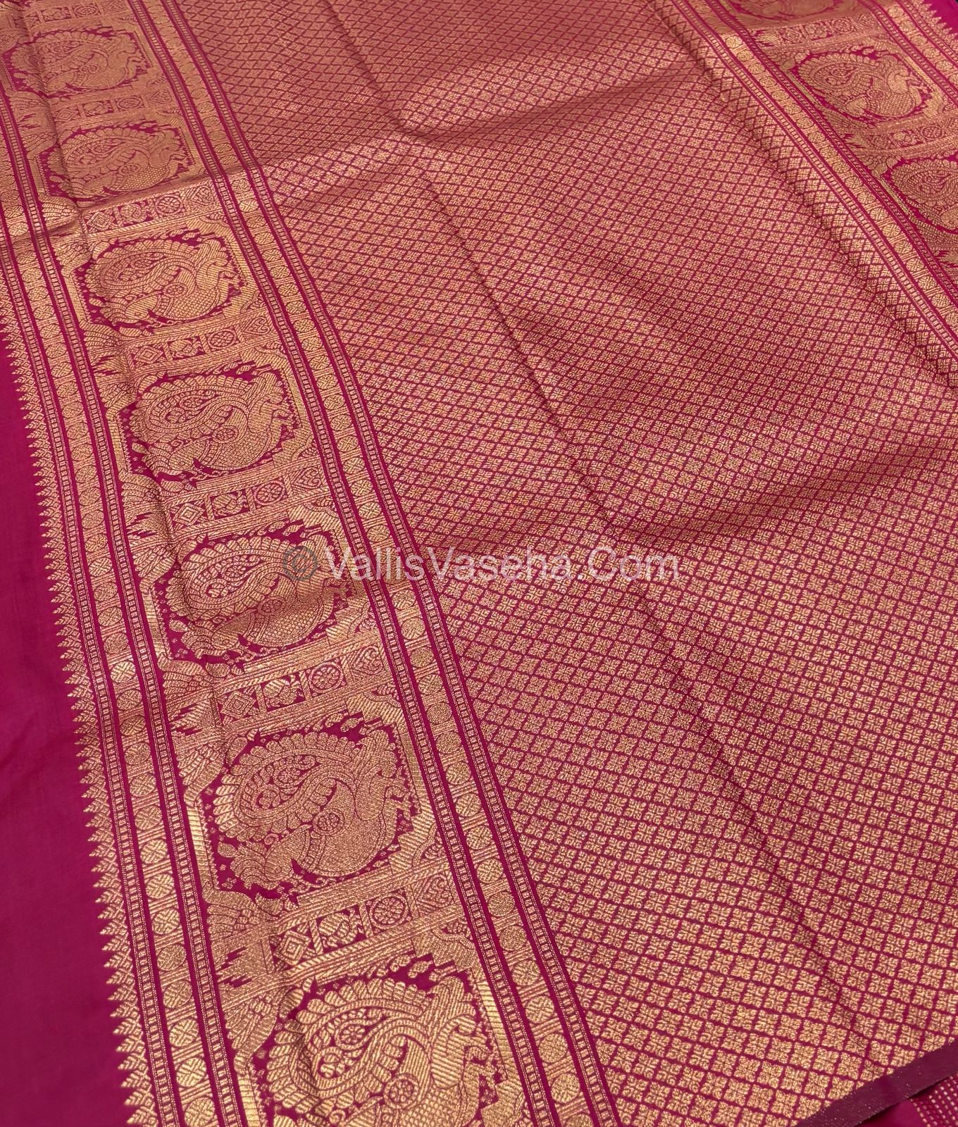 Semi Soft Silk - Border less - Pink Shade -VVSSS026