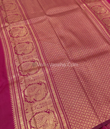 Semi Soft Silk - Border less - Pink Shade -VVSSS026