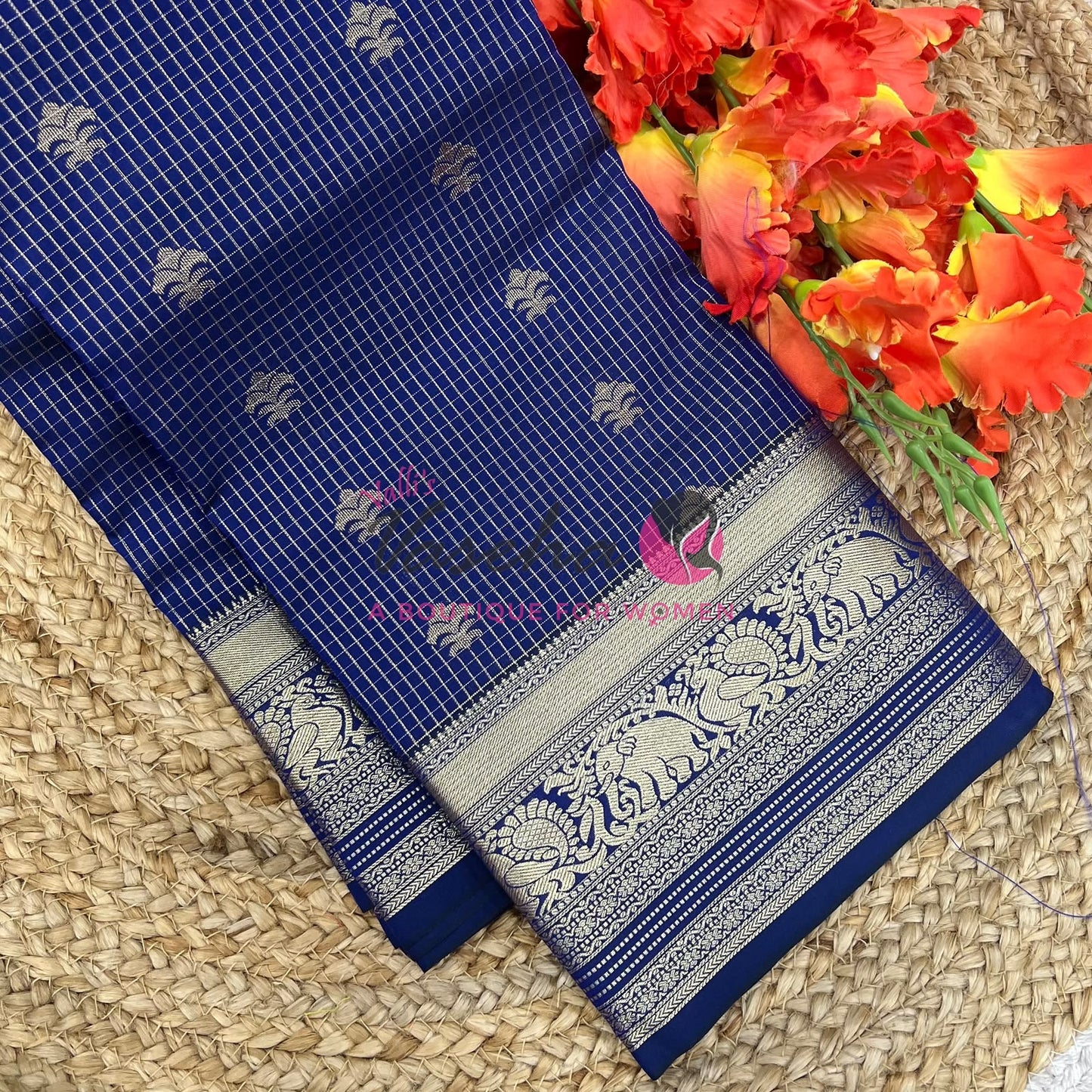 Semi Kanchi Silk - Vairavoosi Butta - VVSKS004