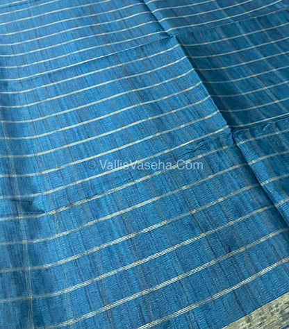 Semi Gicha Tussar Silk Saree - checks pattern - VVSGT001