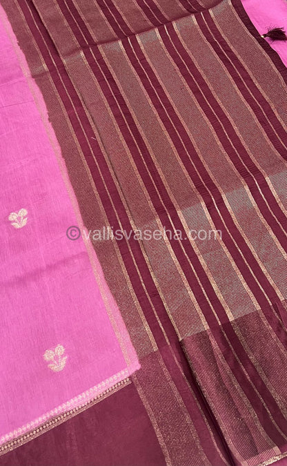 Russian Viscose - Premium Viscose Saree - Retta Petta Border- VVRVS002