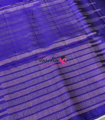 Pure Soft Silk Saree  -  Blue Shade - VVPSS129