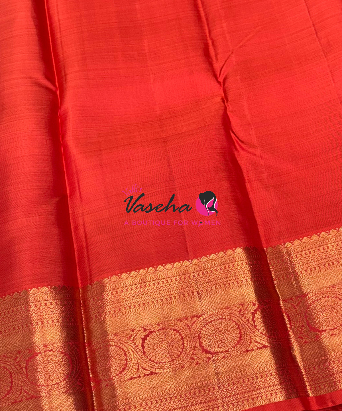 Pure Kanchipuram Silk Saree - Purplish Pink With Orangish Peach - VVPS099
