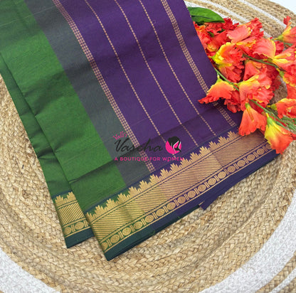 Semi Silk Cotton Saree | Vairavoosi  Design |VVSSC017