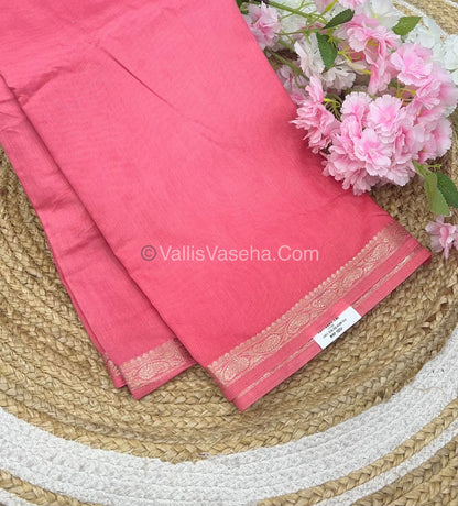 Semi Crepe Silk - Peach Shade - VVSCS005